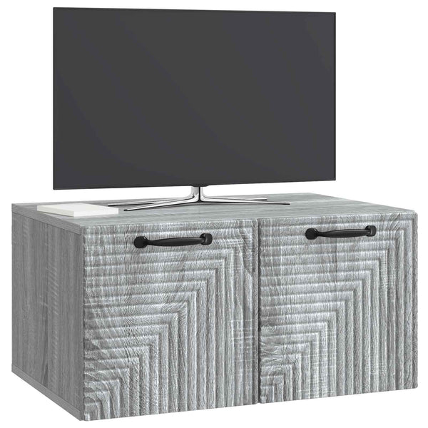 Seinälle asennettava TV-kaappi Harmaa sonoma 59,5 x 41 x 30 cm