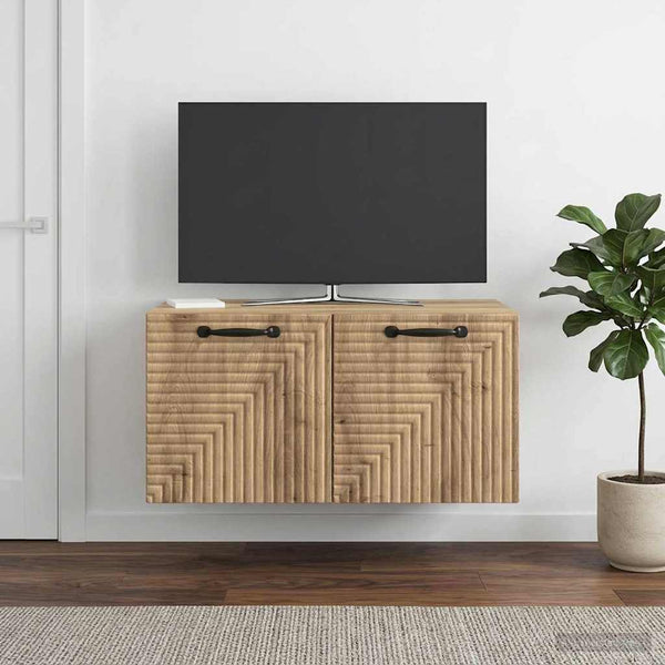 Seinälle asennettava TV-kaappi 59,5 x 41 x 30 cm Artisaanitammi