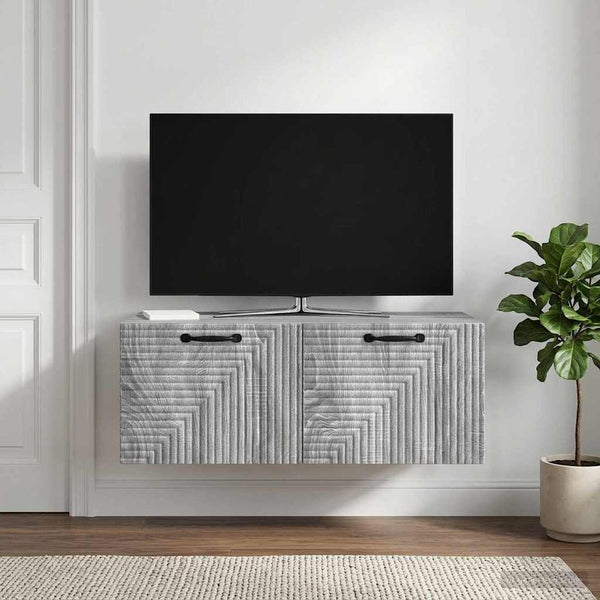 Seinälle asennettava TV-kaappi Harmaa sonoma 78,5 x 41 x 30 cm