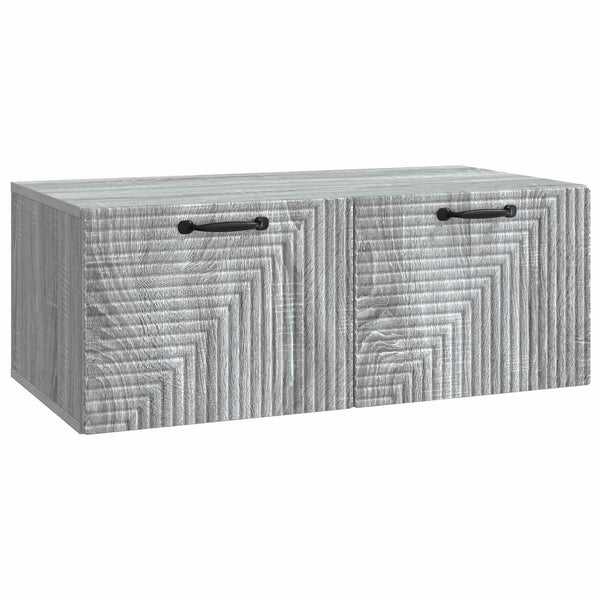 Seinälle asennettava TV-kaappi Harmaa sonoma 78,5 x 41 x 30 cm