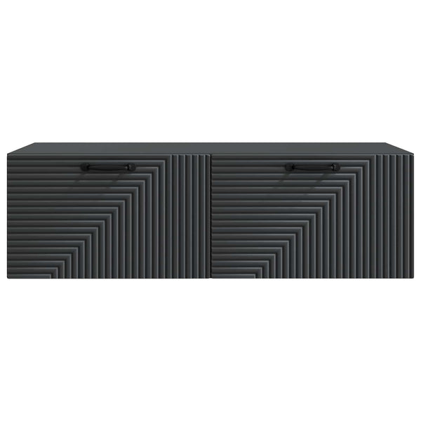 Seinälle asennettava TV-kaappi Musta 98 x 41 x 30 cm