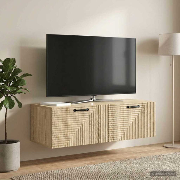 Seinälle asennettava TV-kaappi Sonoma-tammi 98 x 41 x 30 cm