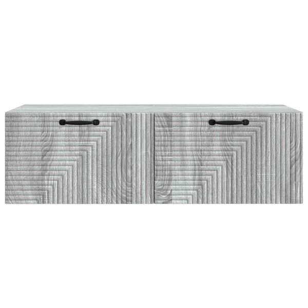 Seinälle asennettava TV-kaappi 98 x 41 x 30 cm Harmaa sonoma