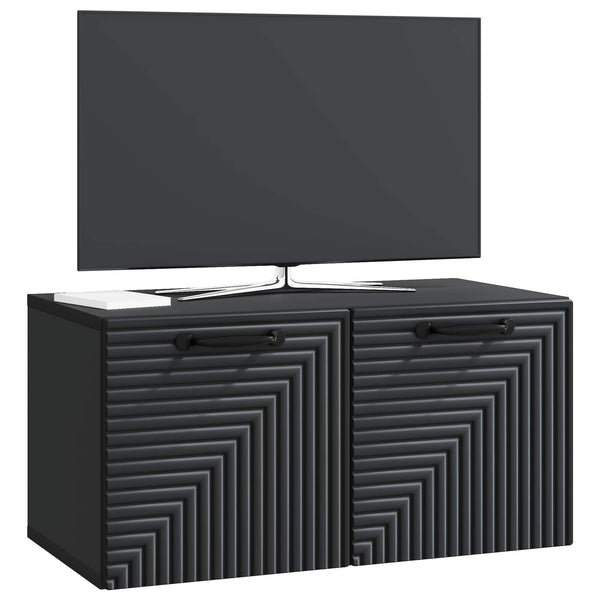 Seinälle asennettava TV-kaappi Musta 59,5 x 31 x 30 cm