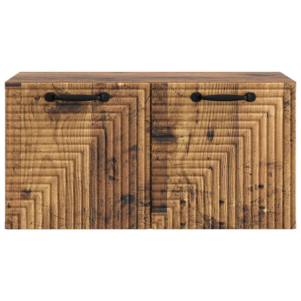 Seinälle asennettava TV-kaappi Vanha puu 59,5 x 31 x 30 cm