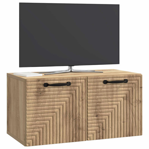 Seinälle asennettava TV-kaappi 59,5 x 31 x 30 cm Artisaanitammi