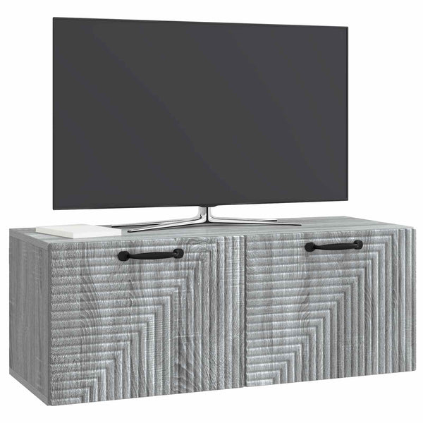 Seinälle asennettava TV-kaappi Harmaa sonoma 78,5 x 31 x 30 cm