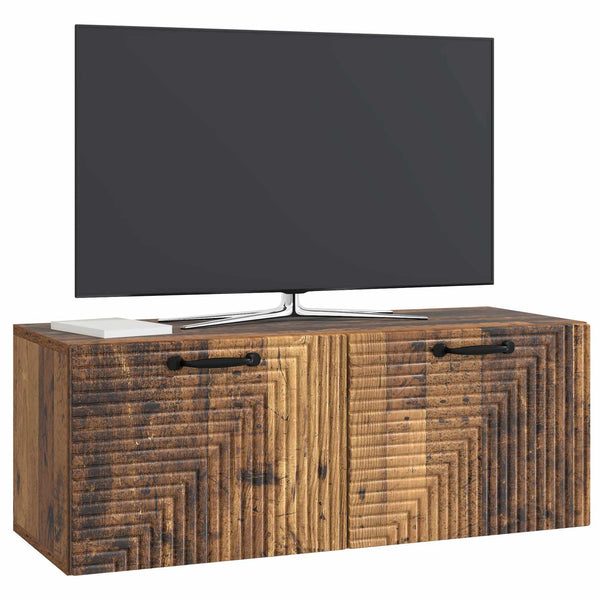Seinälle asennettava TV-kaappi Vanha puu 78,5 x 31 x 30 cm