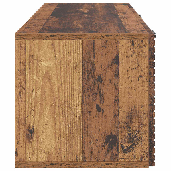 Seinälle asennettava TV-kaappi Vanha puu 78,5 x 31 x 30 cm