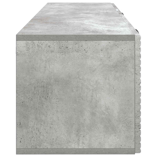 Seinälle asennettava TV-kaappi Betoninharmaa 98 x 31 x 30 cm