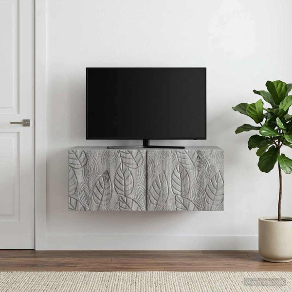 Seinälle asennettava TV-kaappi 59,5 x 41 x 30 cm Harmaa Sonoma