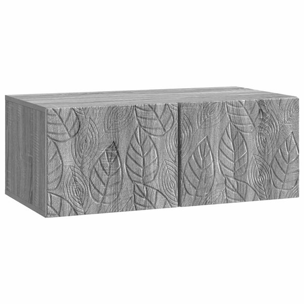 Seinälle asennettava TV-kaappi 59,5 x 41 x 30 cm Harmaa Sonoma