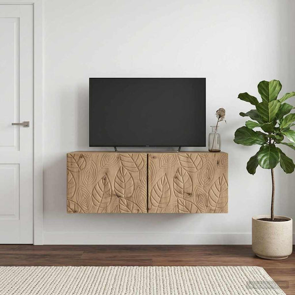 Seinälle asennettava TV-kaappi 59,5 x 41 x 30 cm Artisaanitammi