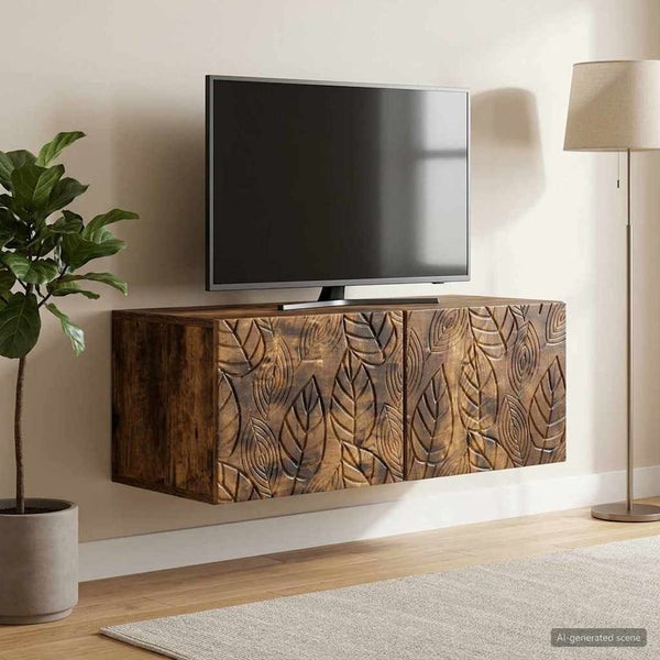 Seinälle asennettava TV-kaappi 78,5 x 41 x 30 cm Savutammi
