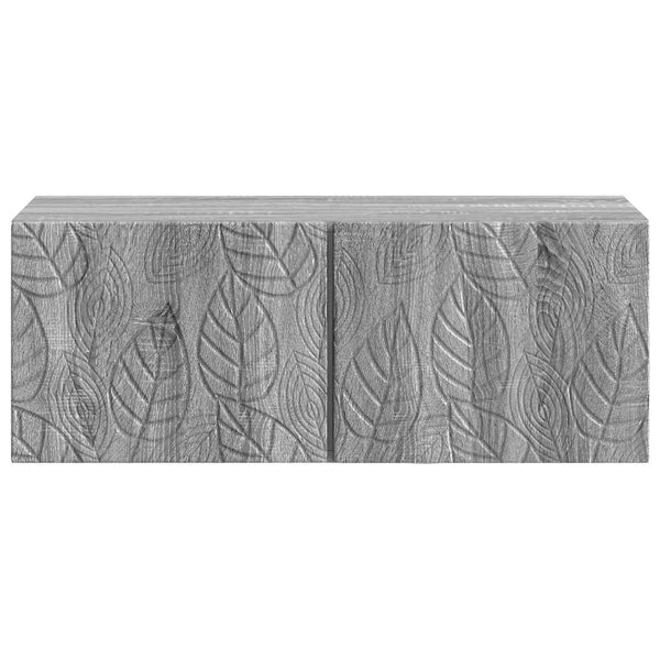 Seinälle asennettava TV-kaappi 78,5 x 41 x 30 cm Harmaa Sonoma