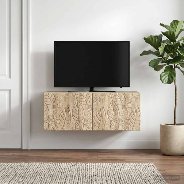 Seinälle asennettava TV-kaappi 98 x 41 x 30 cm Sonoma-tammi