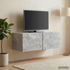 Seinälle asennettava TV-kaappi 98 x 41 x 30 cm Betoninharmaa