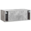 Seinälle asennettava TV-kaappi 98 x 41 x 30 cm Betoninharmaa