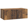 Seinälle asennettava TV-kaappi 98 x 41 x 30 cm Vanha puu