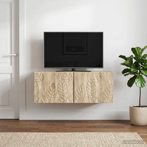 Seinälle asennettava TV-kaappi 59,5 x 31 cm Sonoma-tammi