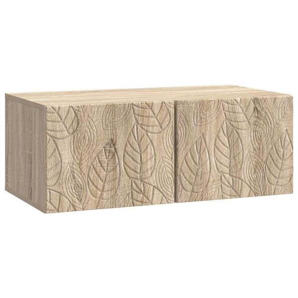Seinälle asennettava TV-kaappi 59,5 x 31 cm Sonoma-tammi