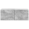 Seinälle asennettava TV-kaappi 59,5 x 31 cm Betoninharmaa