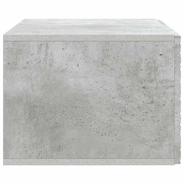 Seinälle asennettava TV-kaappi 78,5 x 31 cm Betoninharmaa