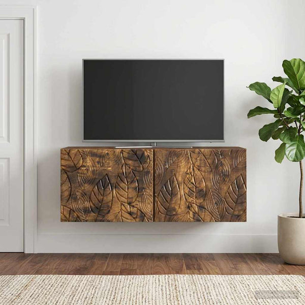 Seinälle asennettava TV-kaappi 98 x 31 cm Savutammi