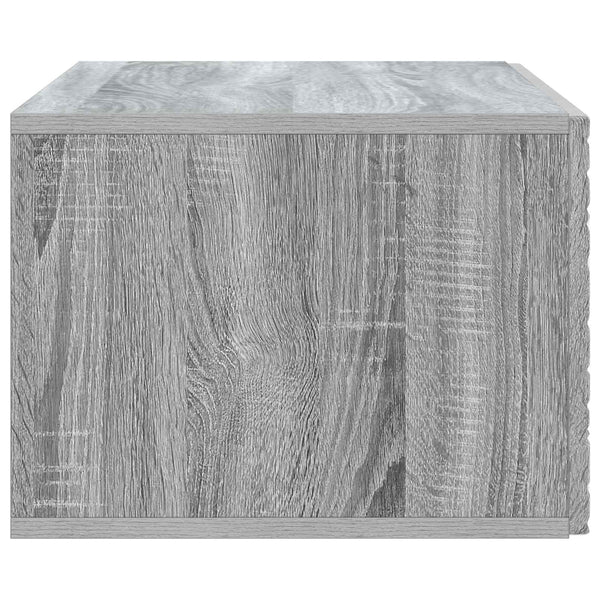 Seinälle asennettava TV-kaappi 98 x 31 cm Harmaa Sonoma