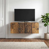 Seinälle asennettava TV-kaappi 98 x 31 cm Vanha puu