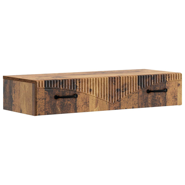 Seinälle Asennettava Sivupöytä 87,5 x 34,5 x 17 cm Tekninen puu