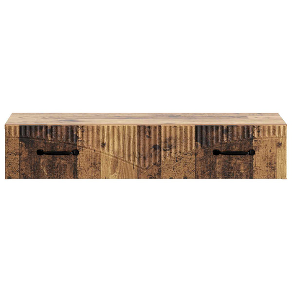 Seinälle Asennettava Sivupöytä 87,5 x 34,5 x 17 cm Tekninen puu