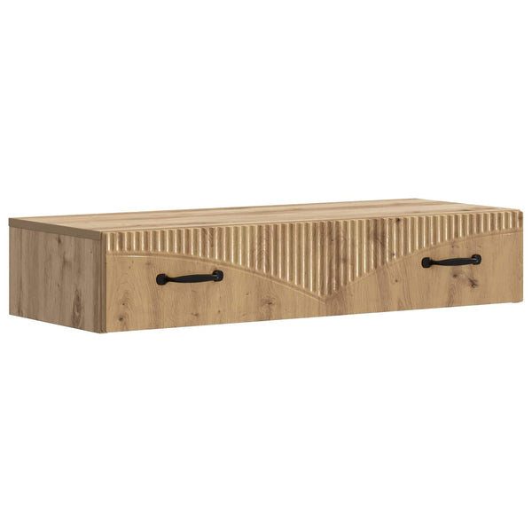 Seinälle Asennettava Sivupöytä 87,5 x 34,5 x 17 cm Tekninen puu