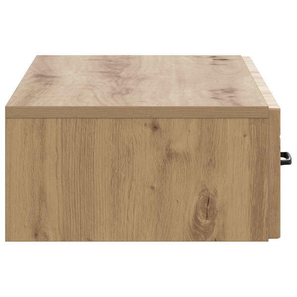 Seinälle Asennettava Sivupöytä 87,5 x 34,5 x 17 cm Tekninen puu