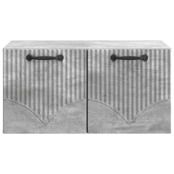 Seinälle asennettava TV-kaappi Betoninharmaa 59,5 x 41 x 30 cm