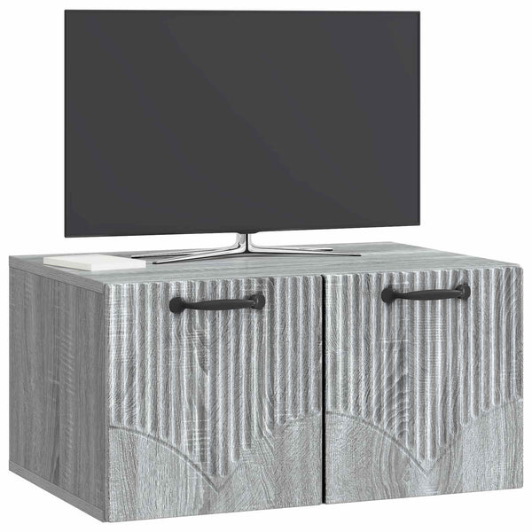 Seinälle asennettava TV-kaappi Harmaa sonoma 59,5 x 41 x 30 cm