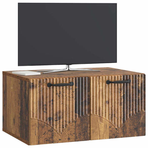 Seinälle asennettava TV-kaappi Vanha puu 59,5 x 41 x 30 cm