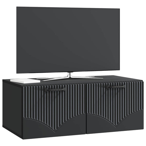 Seinälle asennettava TV-kaappi Musta 78,5 x 41 x 30 cm