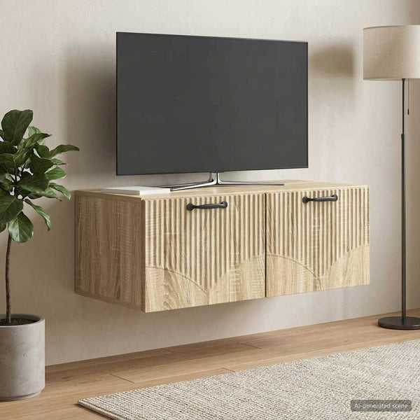 Seinälle asennettava TV-kaappi Sonoma-tammi 78,5 x 41 x 30 cm