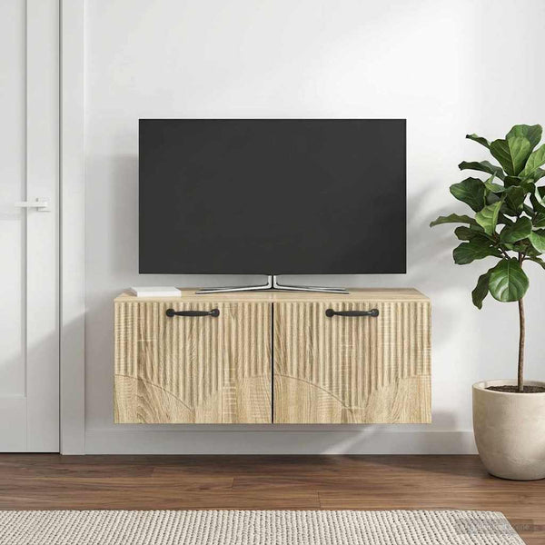 Seinälle asennettava TV-kaappi Sonoma-tammi 78,5 x 41 x 30 cm