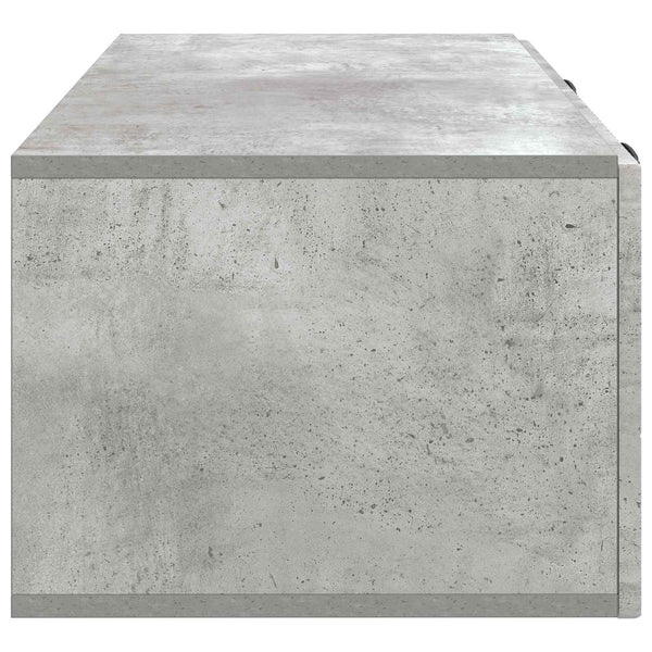 Seinälle asennettava TV-kaappi Betoninharmaa 78,5 x 41 x 30 cm