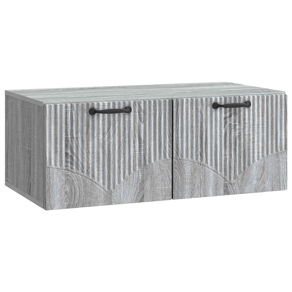 Seinälle asennettava TV-kaappi Harmaa sonoma 78,5 x 41 x 30 cm