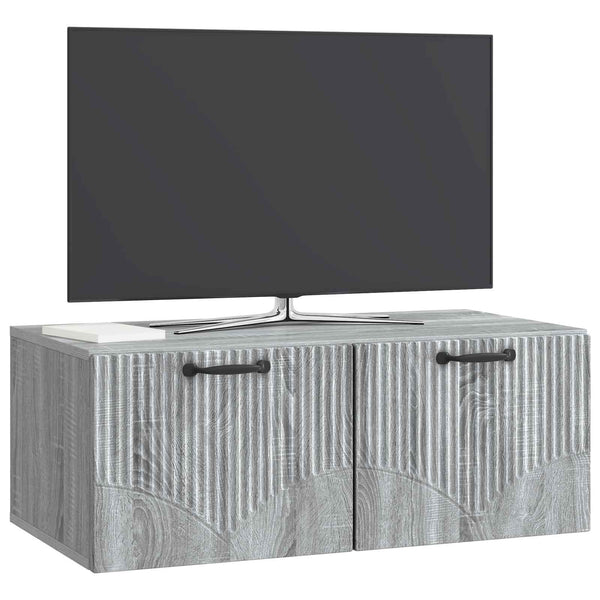 Seinälle asennettava TV-kaappi Harmaa sonoma 78,5 x 41 x 30 cm