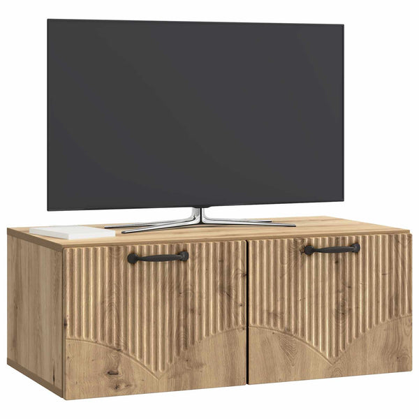 Seinälle asennettava TV-kaappi 78,5 x 41 x 30 cm Artisaanitammi