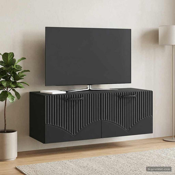 Seinälle asennettava TV-kaappi Musta 78,5 x 31 x 30 cm