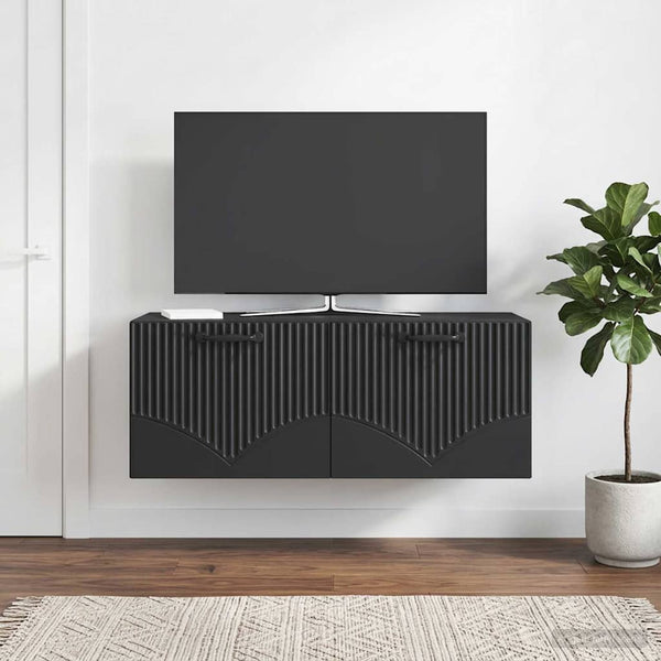 Seinälle asennettava TV-kaappi Musta 78,5 x 31 x 30 cm