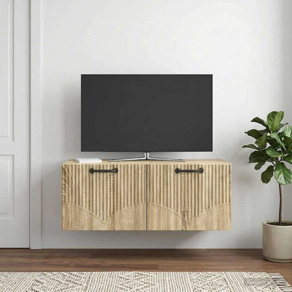 Seinälle asennettava TV-kaappi Sonoma-tammi 78,5 x 31 x 30 cm