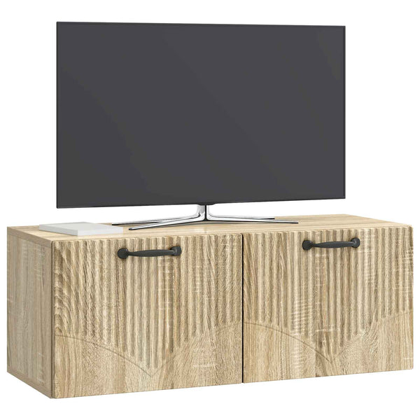Seinälle asennettava TV-kaappi Sonoma-tammi 78,5 x 31 x 30 cm