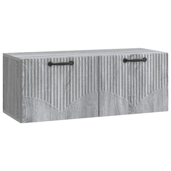 Seinälle asennettava TV-kaappi Harmaa sonoma 78,5 x 31 x 30 cm