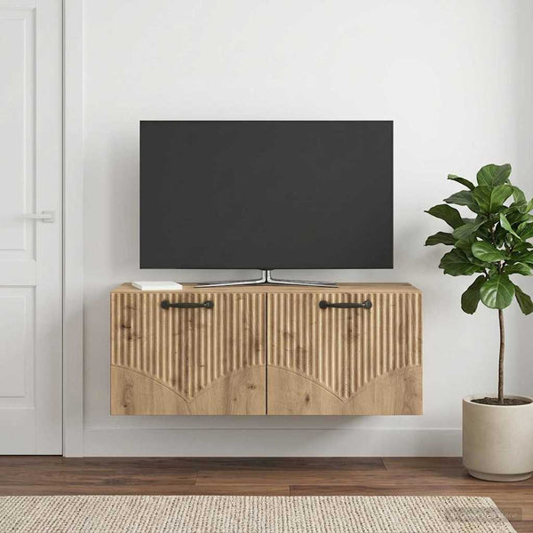 Seinälle asennettava TV-kaappi 78,5 x 31 x 30 cm Artisaanitammi